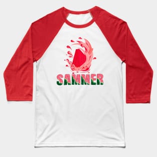 Summer watermelon Baseball T-Shirt